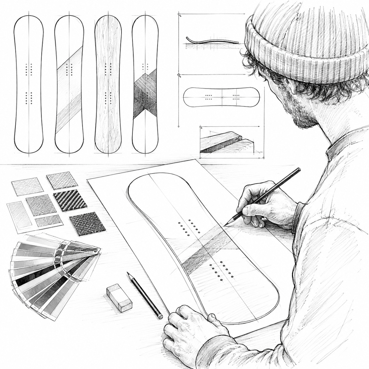 Individuelles Design für Radical Custom Ski und Snowboards